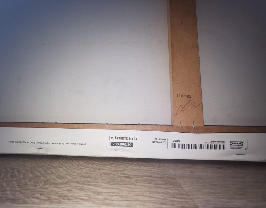 Картина платно принт по ЕДГАР ДЕГА ,Тоалетът, автограф голяма 118х78см