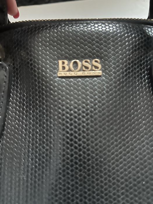 Geanta piele Hugo Boss