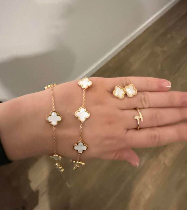 Bijuterii copie Van Cleef & Arpels bratara colier si cercei autiu
