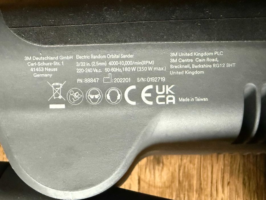 Електрически ексцентрик шлайф 3M Xtract 125 мм, 2.5 мм орбита