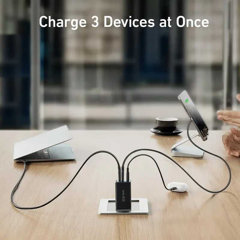 Шест-портови Бързи зарядни за телефон и таблет 50W/55W USB-A и Type C!
