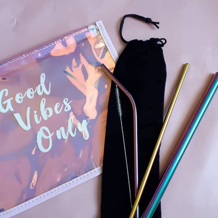 Комплект Сламки за многократна употреба в различни цветове