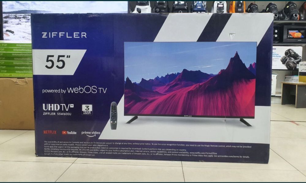 Телевизоры ZIFFLER 55W500 Webos по оптовой цене