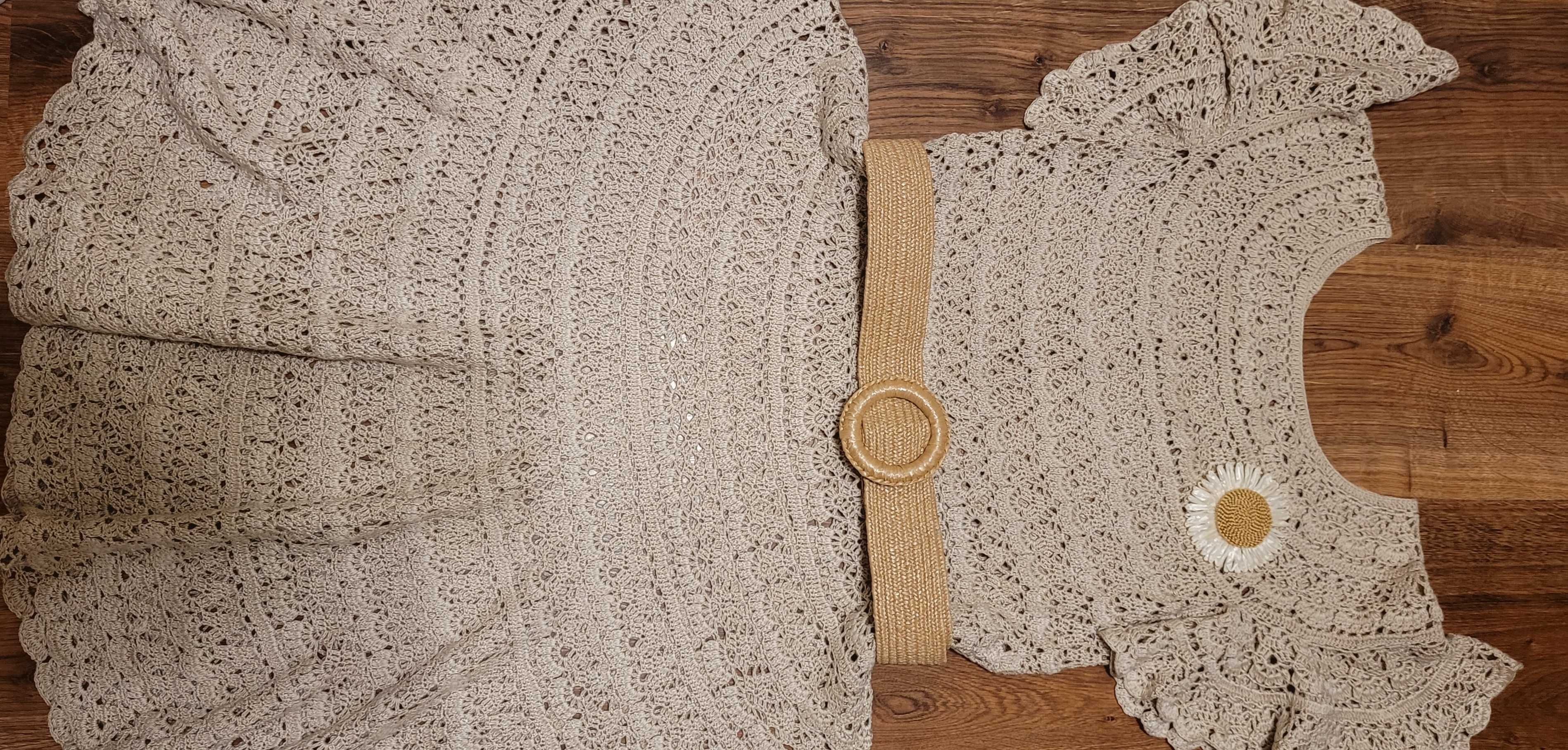 Rochie crosetata manual din macrame