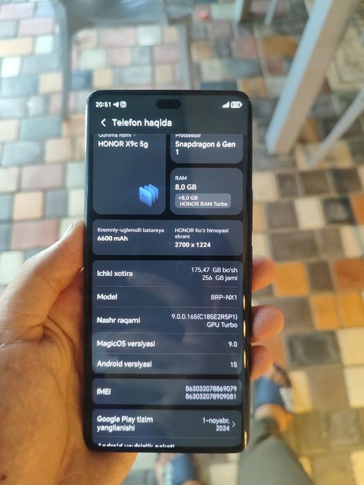 Honr x9c 5g sotiladi
