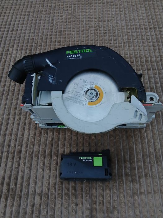 Circular FESTOOL HKC 55 EB, corp și acumulator 5.2 ah