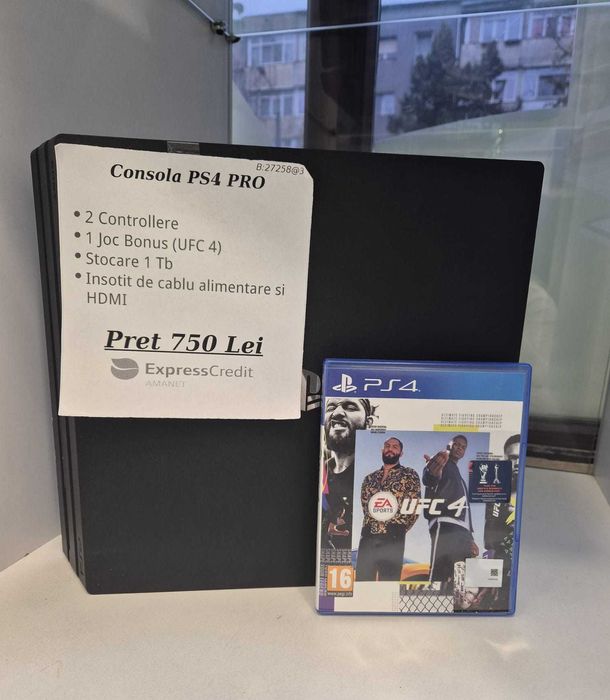 Consola  PS4 PRO (AG32 B27258.1) 2 ANI GARANTIE!