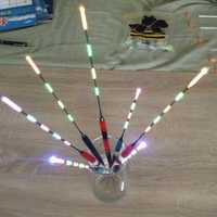 Pluta lumina LED pescuit noapte, fibra optica multicolor