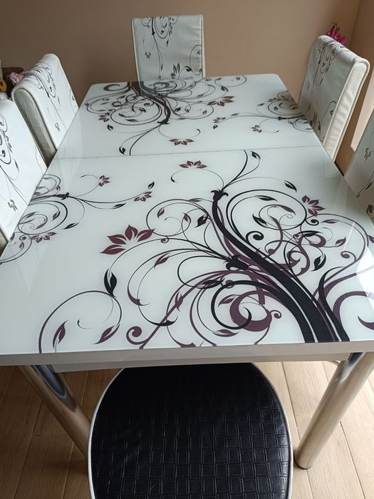 Комплект маса + 6 стола