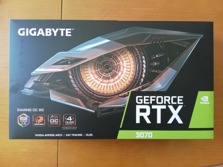 Видеокарта Gigabyte RTX 3070 Gaming OC 8 GB - Неразличима от нова