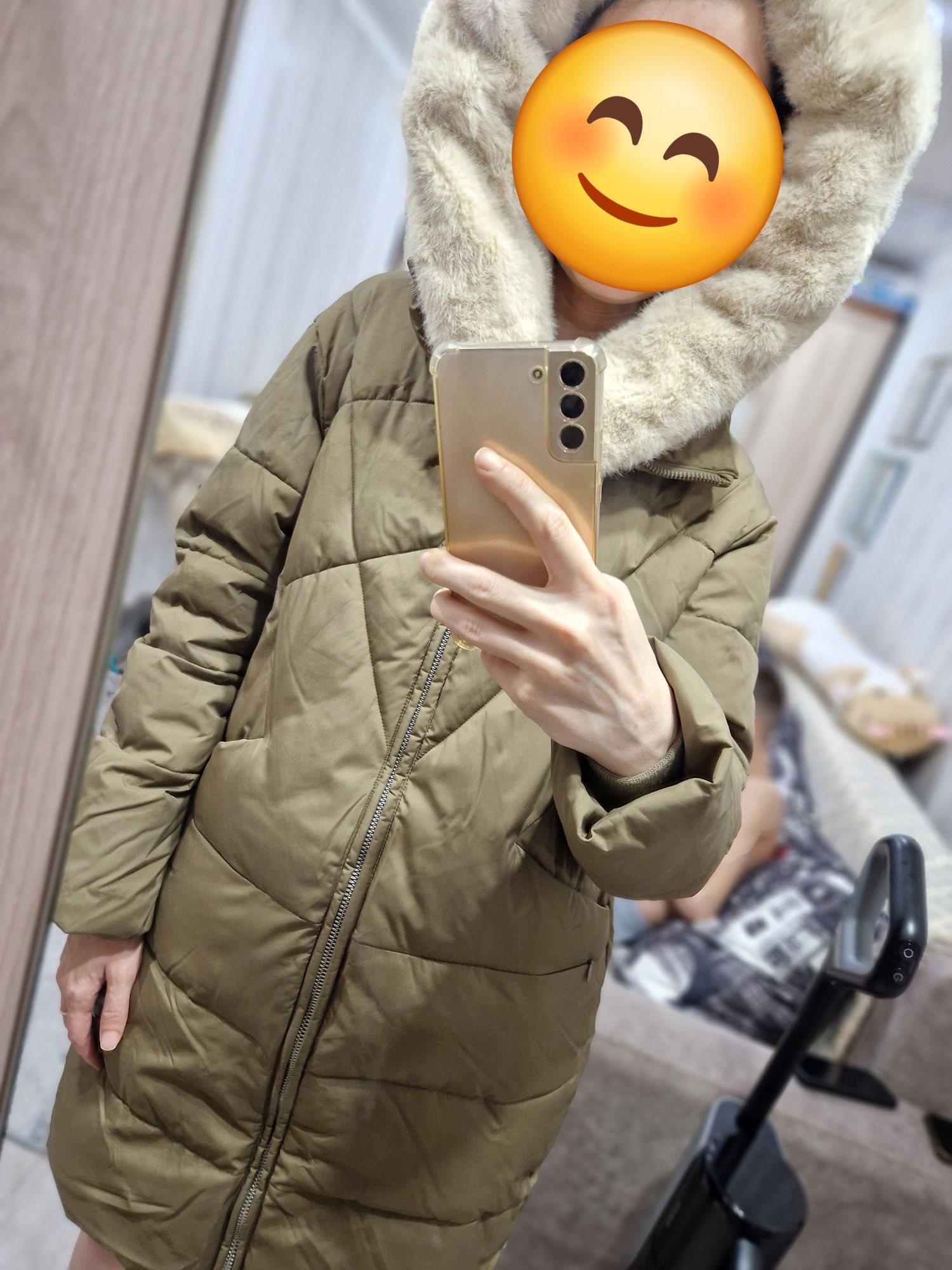 Пуховик для беременных
