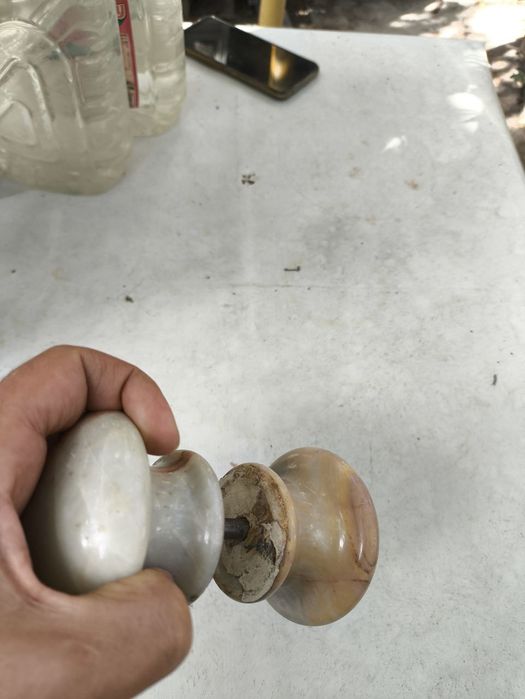 Дверная мраморная ручка