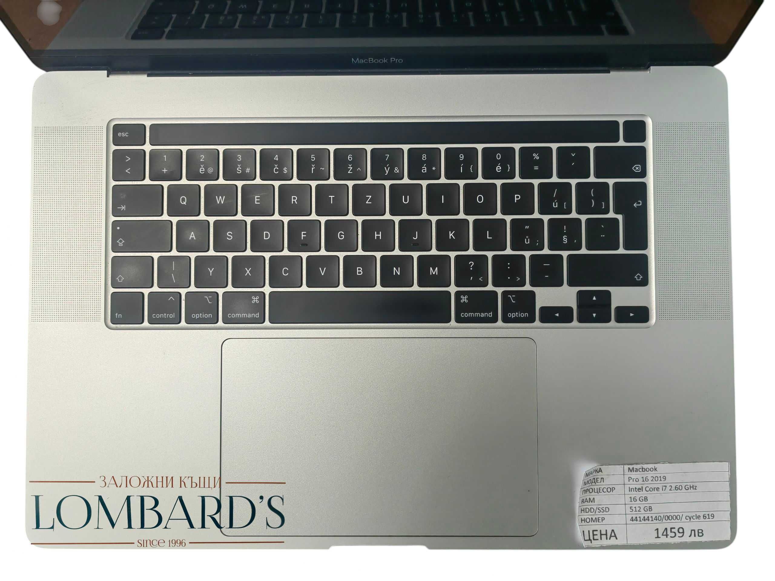 Macbook Pro 16 2019