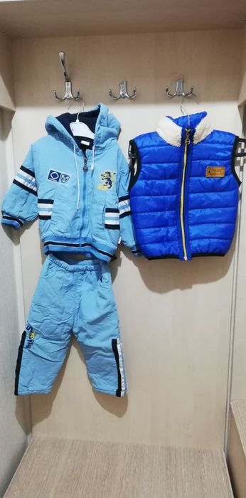 Детская  осенняя куртка с безрукавкой