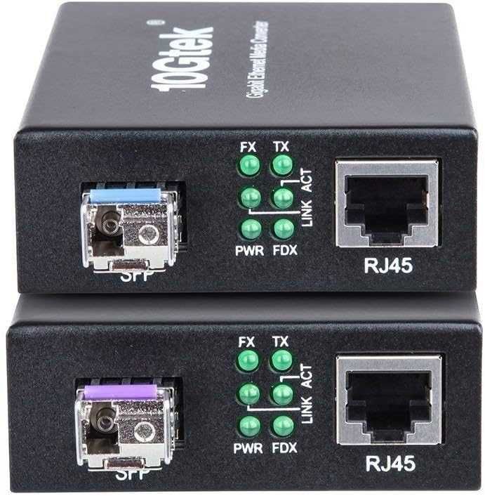 1000M Gigabit Ethernet медиен конвертор, RJ45 към SFP слот