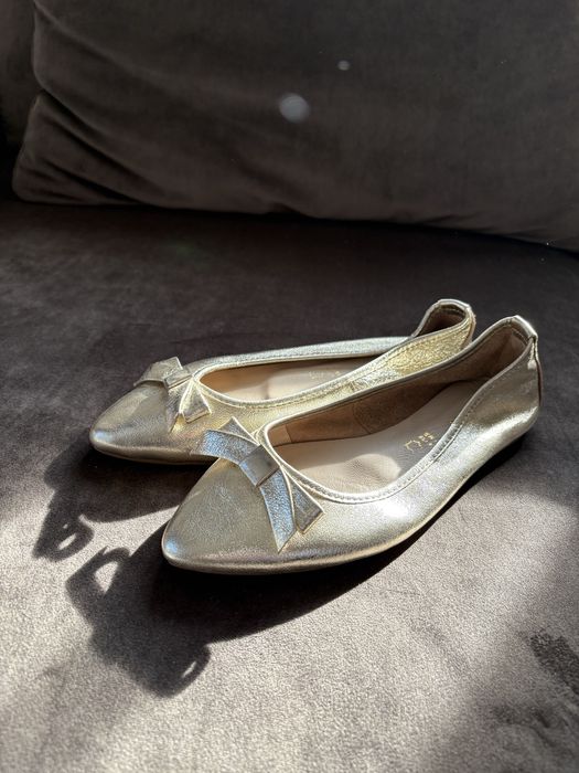 Balerini auri cu fundițe