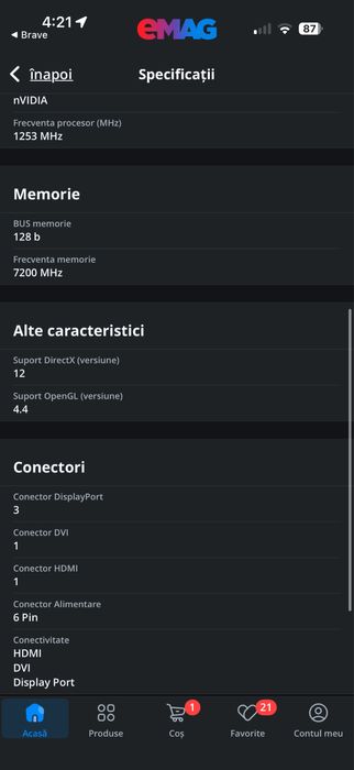 Placa video Asus GeForce GTX 960 STRIX DirectCU OC 2GB GDDR5 128 bit