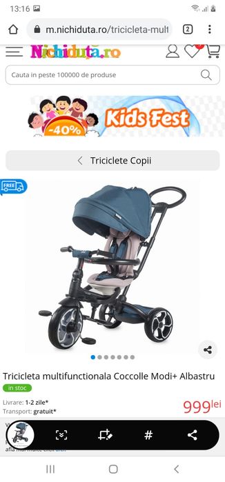 Tricicleta cocolle modi plus ca noua