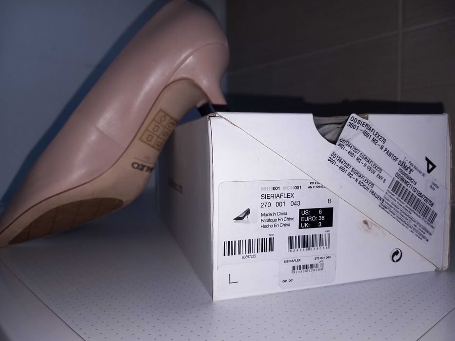 Pantofi dama piele Aldo - de ocazie, nr 36, toc 4cm, nude. Ca noi!