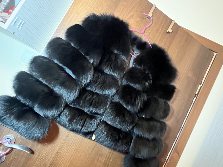 Blană naturală Vulpe Neagra