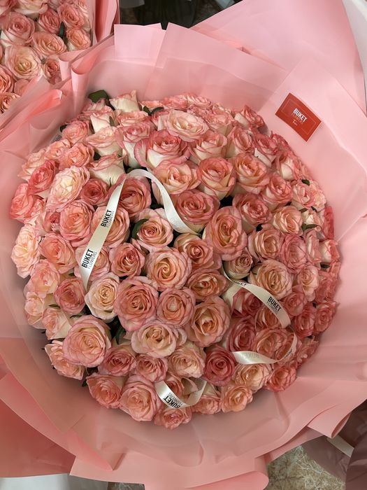 Роза 101 в розовом оттенке