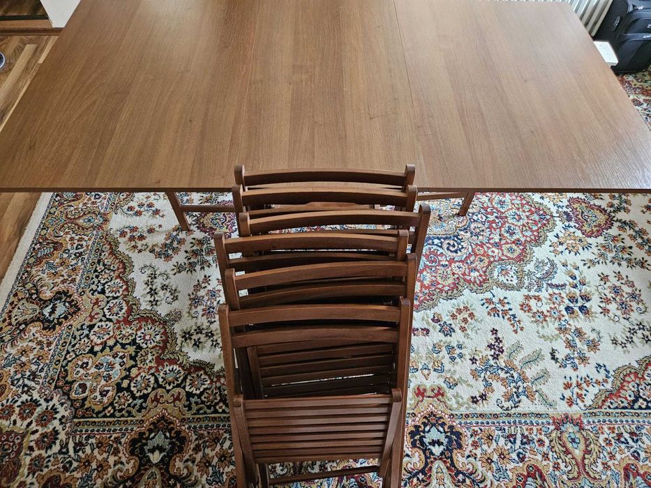 Set masa extensibila cu 6 scaune