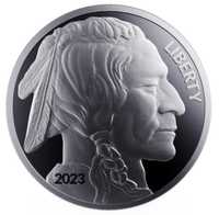 Moneda lingou argint American Silver Buffalo 2023