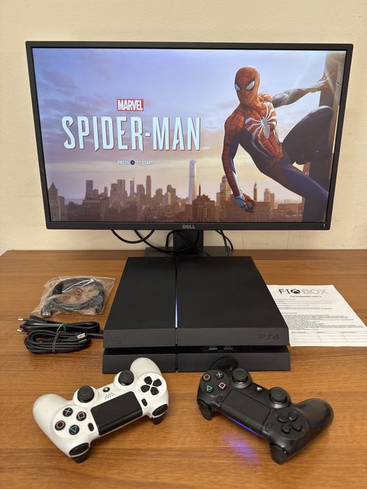 PS4 500gb с гаранция Fifa 26 minecraft Spiderman GTA Mario Playstation