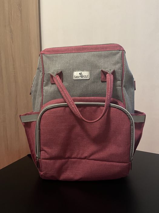 Раница за бебешки принадлежности за количка Lorelli Tina, Pink Grey