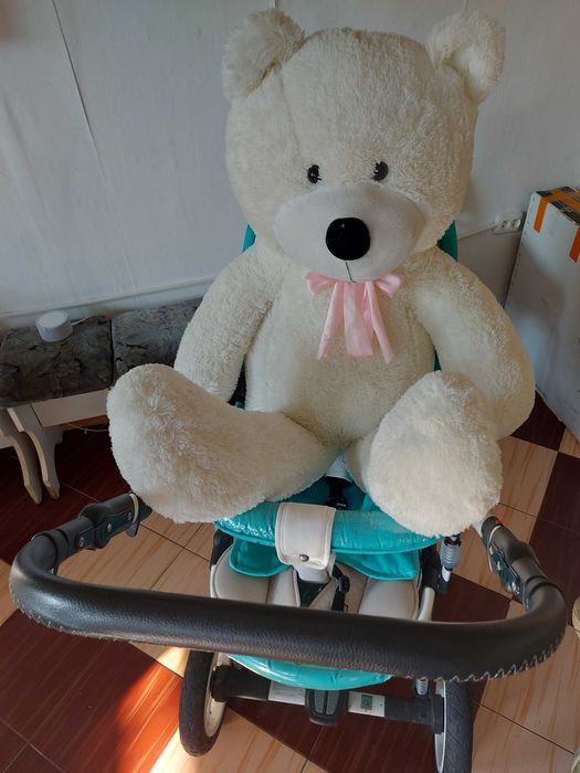 Продам Медведей нежных мягких белый и оранжевый