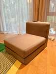 Canapea modulara bej din textil 89 cm Kave Home