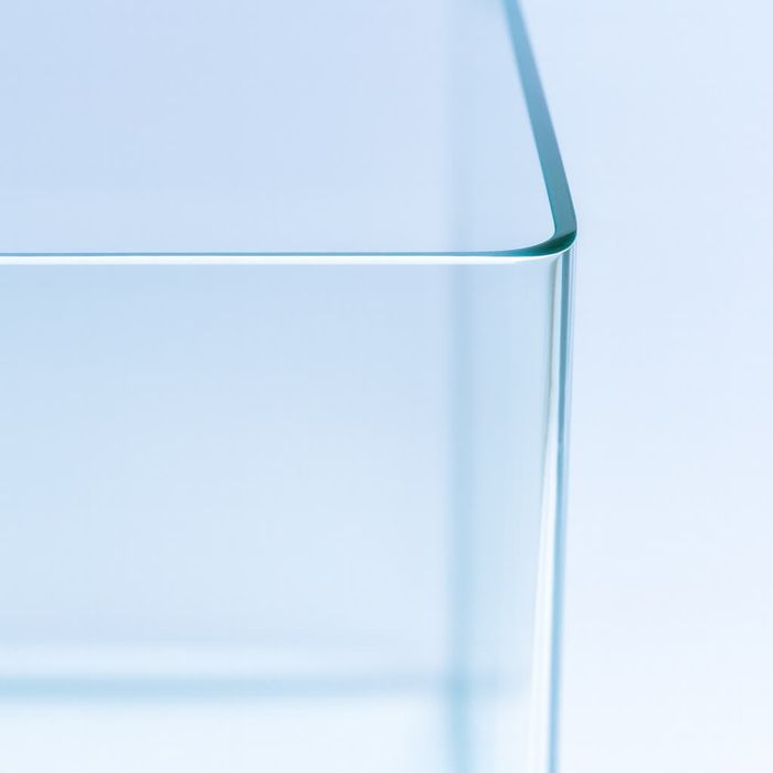 Acvariu cu margini rotunjite ,sticla ultra clara,20l cu filtru inclus