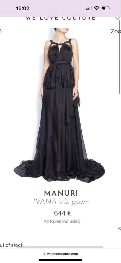 Rochie din matase MANURI