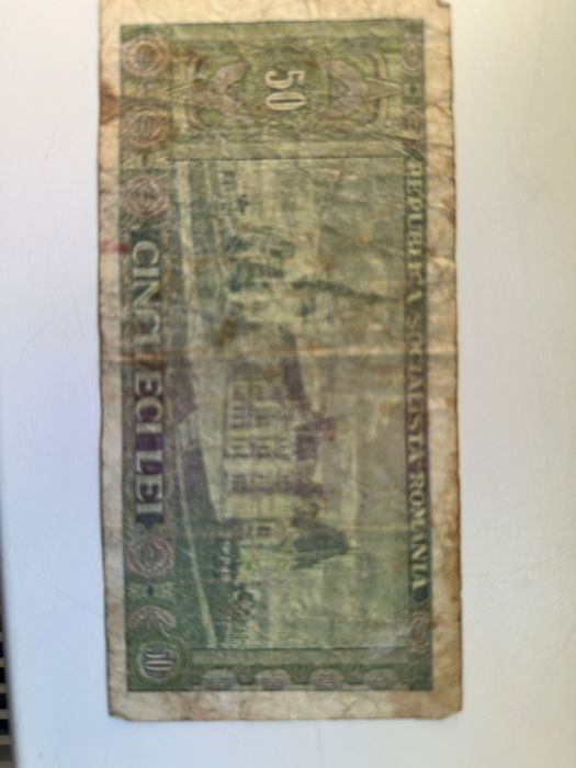 Bancnote vechi,de 50 lei și 5000 lei