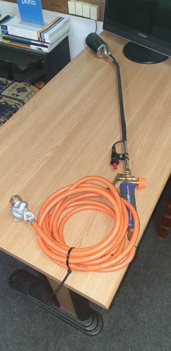 Arzator Torta acoperis - sudura Dexter cu aprindere piatra, furtun 5 m