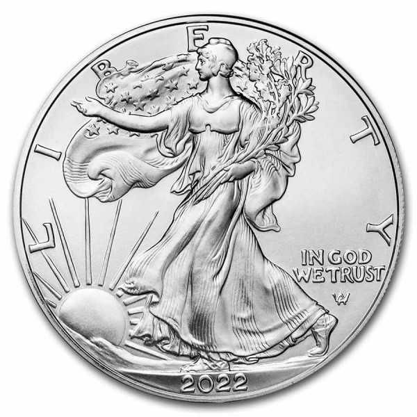 Vand moneda americana de argint vulturul american de 31.10 g