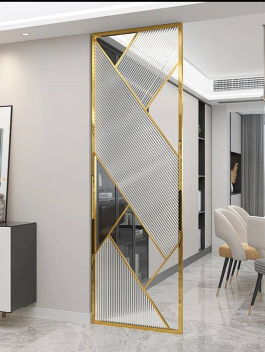 Новая!! Современная перегородка золотого цвета