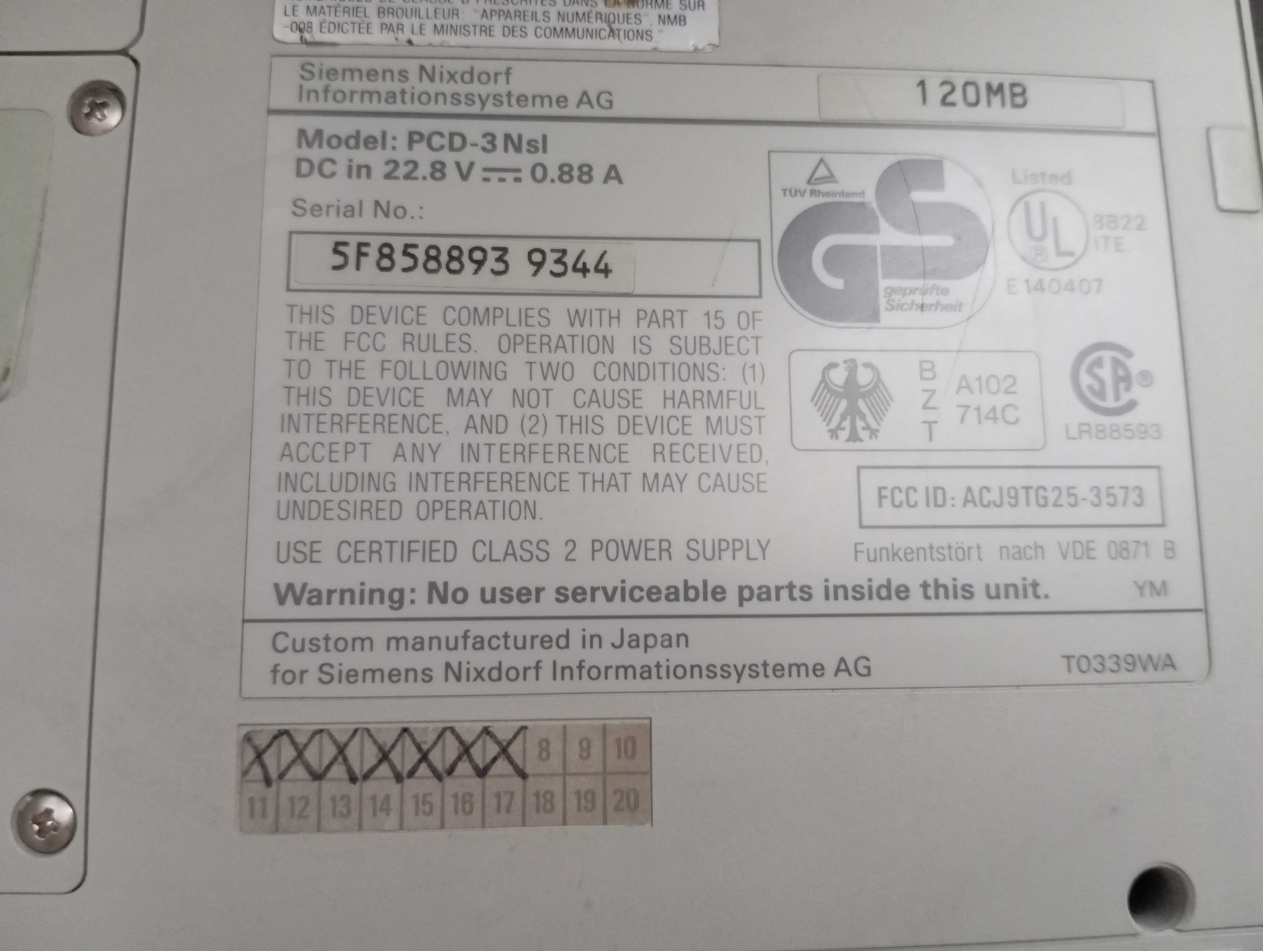 Ретро лаптоп Siemens Nixdorf PCD-3Nsl