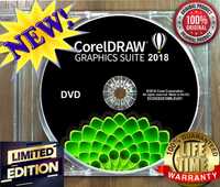 CorelDRAW 2018-DVD SIGILAT 3 Lifetime Licenses -Permanenta DVD SIGILAT