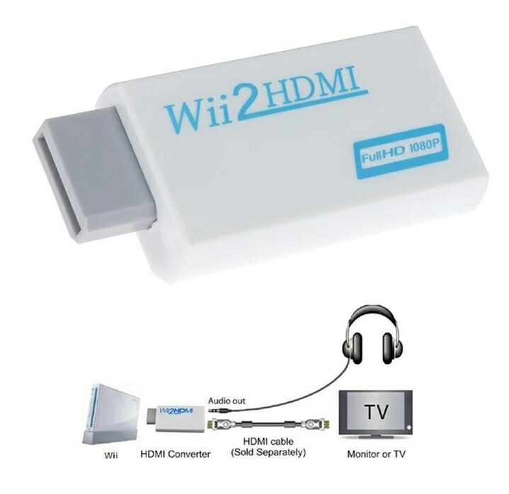 Переходник WII на HDMI, адаптер