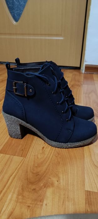 Botine damă cu toc gros