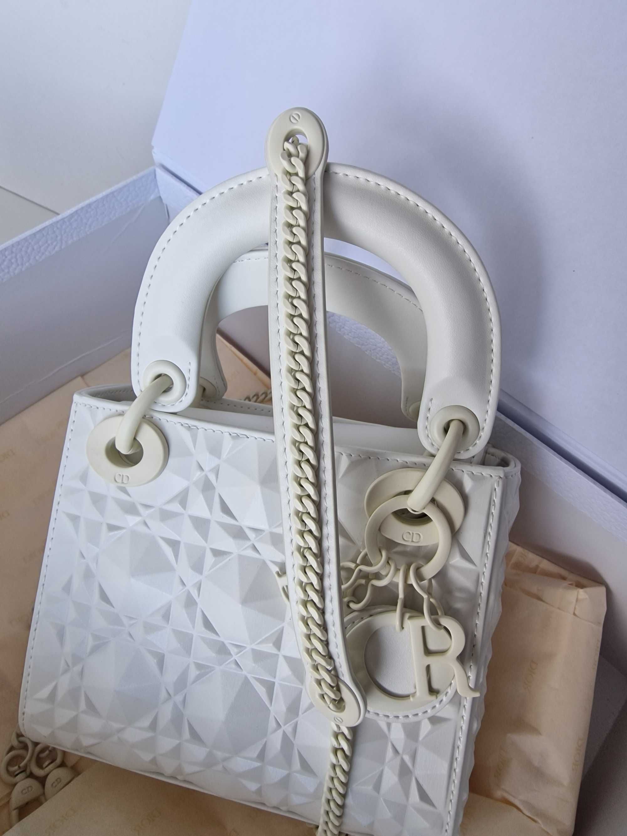 SADDLE , Lady Dior mini diamond motif