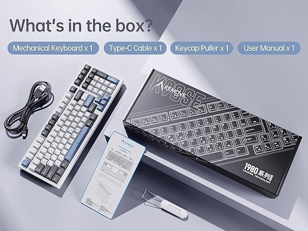 Механична гейминг клавиатура KEMOVE K98SE с ретро стил и подсветка