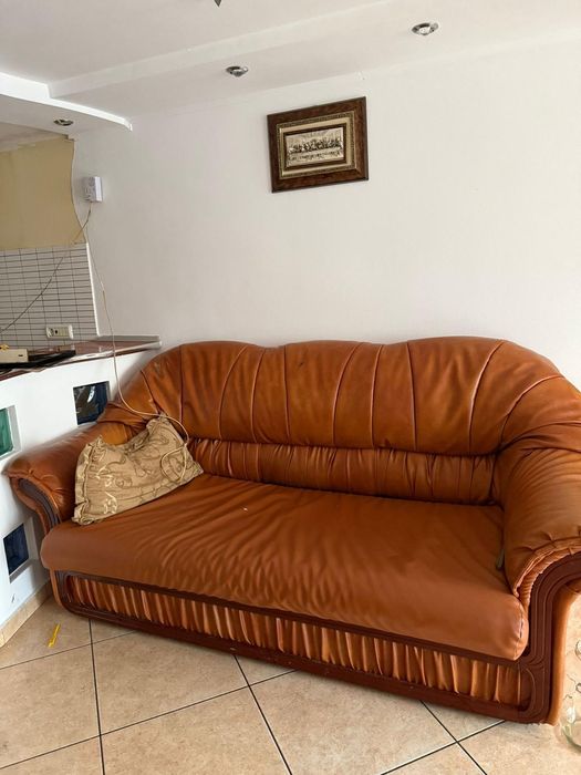 Canapea extensibila cu depozitare  cu 2 fotolii