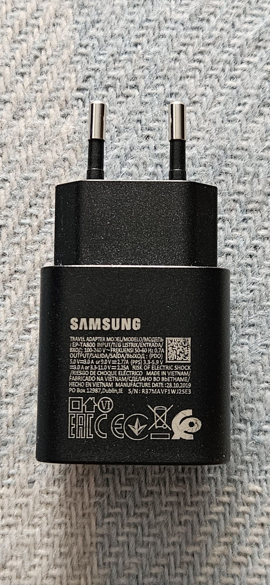 Adaptor original Samsung, 25W, super fast charging, port USB-C