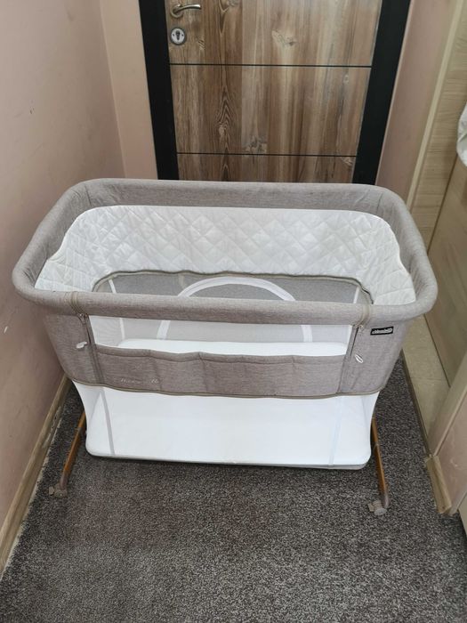 Детска кошара за спане и игра Chipolino Мама и Аз 2 в 1 (бежова)