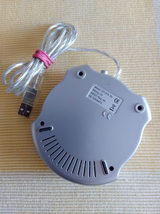 Suport cană încalzitor cu USB multicolor