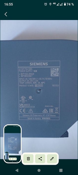 Surse 24 v siemens și murr