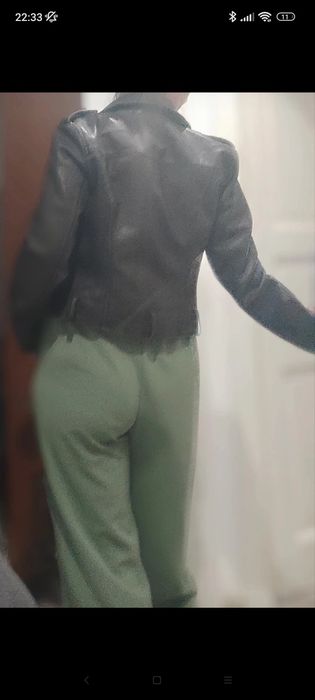 Geaca Sinsey gri, nouă eticheta, pană în talie