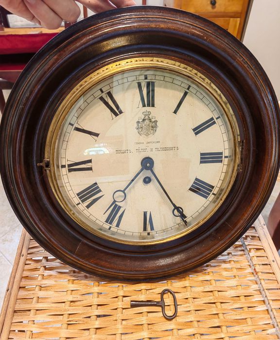 Уникален Стенен Часовник Kienzle 1890те г.Национална ГОРДОСТ!